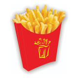 Embalagem Caixa Para Batata Frita Média Original - 100 Un 