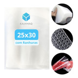 Embalagem Com Ranhura 25x30 Saco Para Seladora A Vacuo 100un