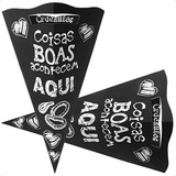 Embalagem Food Truck Cone Batata Frita M Colado (200 Un)
