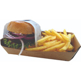 Embalagem Hambúrguer Lanches Porções Doces-kraft G2 100un 