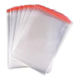 Embalagens Brás Saco Para Roupas Adesivado Plástico Transparente Aba 30x45 100 Unidades