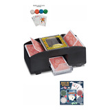 Embaralhador Automático De Cartas+baralho 54cartas+24fichas