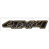 Emblema Adesivo 4x4 Blazer S10 Ouro