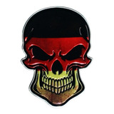 Emblema Adesivo Caveira Cranio Alemanha Moto