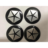 Emblema Adesivo Chrysler Para Rodas Esportivas 55 Mm