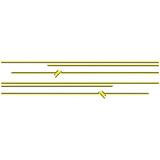 Emblema Adesivo Lateral - Amarelo /