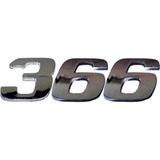Emblema Adesivo Numero 366 Cromado Caminhão