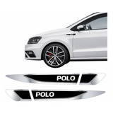  Emblema Adesivo Volkswagen Vw Polo Resinado Cromado Aplique Lateral Res23 Fgc