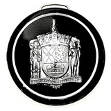 Emblema Botão Buzina Vw Tl Fusca Volante Cálice - Preto 