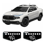 Emblema Brasão Fiat Toro Lateral Adesivo Resinado 2016/2024