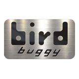 Emblema Buggy Bird Aço Inox Polido - Badge Buggy Bird