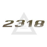 Emblema Caminhão Mb 2318 Adesivo Cromado