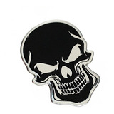 Emblema Caveira Cranio Adesivo Moto Harley Davidson Suzuki
