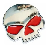 Emblema Caveira Cranio Metal Carro Moto