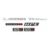 Emblema Cromado L200 Triton + Hpe + Sds+ Didh 2008/2017