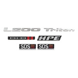 Emblema Cromado L200 Triton + Hpe