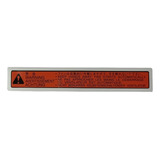 Emblema Etiqueta Alerta Ventoinha Radiador Peugeot 306 106