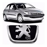 Emblema Grade Logo Peugeot 206 99 Até 08 Cromado