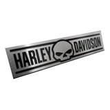 Emblema Harley Davidson Aço Inox Caveira