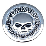 Emblema Harley Davidson De Caveira Dupla