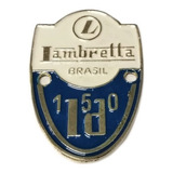 Emblema Lambretta Ld Italiana Azul Luxo