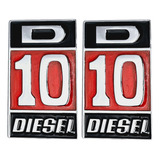 Emblema Lateral Paralama Chevrolet D-10 D10 Diesel Custom