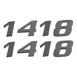 Emblema Letreiro Cromado Mercedes Benz 1418