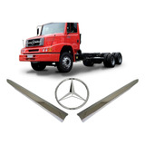 Emblema Mercedes C/ Frisos Da Grade