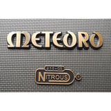 Emblema Meteoro Dourado Amp Nitrous Gs100