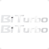 Emblema Resinado Bi Turbo Cromado Nissan