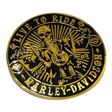 Emblema Skull Caveira Moto Harley Davidson
