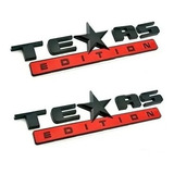 Emblema Texas Edition Preto E Vermelho