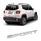Emblema Traseiro Sport Jeep Renegade Compass 2015 2016 2017