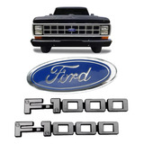 Emblemas Laterais F1000 Ford - 1972 - 1992 Modelo Original