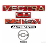 Emblemas Vectra Cd 2.2 16v Automatic + Mala - 2000 À 2004