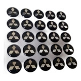 Emblemas/adesivos Chave Canivete Mitsubishi 14 Mm Preto
