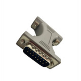 Emenda Conector Macho Db15 X Db15 Macho 2 Fileiras 180°