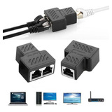 Emenda Extensor Duplicador Rj45 Cabo Rede Internet Kit C/ 2