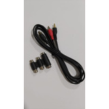 Emenda/adaptador 2xrca + S-vhs Fêmea/fêmea + Cabo Y Rca 1x2