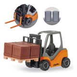 Empilhadeira Com Acessório Agille Working Brinquedo Infantil Cor Laranja