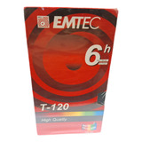 Emtec T-120 Fita Vhs Virgem P/unidade Basf -panasonic-sony-