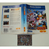 Encarte Sonic Chaos Original Tec Toy Para Master System L152