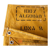 Encerado P/ Caminhão, Fio Nº 08, Lona 100 % Algodão 12x8
