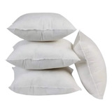Enchimento Almofada 45x45 Kit 4 Unidades Espuma Flocão