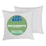 Enchimento Almofada Refil 50x50 Silicone Kit Com 6 Unidades