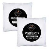 Enchimento Almofada Refil 60x60 Silicone Kit Com 2 Unidades