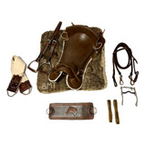 Encilha Kit Freio De Ouro Completa Barrig Fita + Esporas