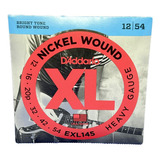 Encordoamento 12-54 Guitarra Nickel Wound D'addario Exl145