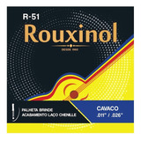 Encordoamento Cavaquinho Cavaco Aço C/ Chenille Rouxinol R51