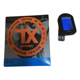 Encordoamento D'addario E Afinador Diapasão Irin Guitarra 